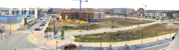 Fotografía panorámica de la parcela